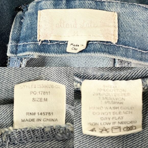 Lot 2 Altar'd State Skirts Soft Denim Olive Green Medium New - Picture 8 of 12